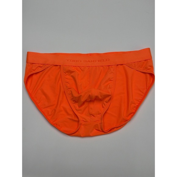 Todd Sanfield Other - Todd‎ Sanfield Men's Briefs Underwear Orange Elastic Waistband Small